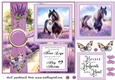 Lavender horse card front 3