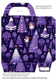 Purple Christmas gift bag 30