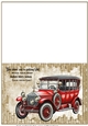 Classic car cut and fold card 2