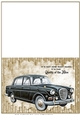 Classic car cut and fold card 3