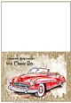 Classic car cut and fold card 8