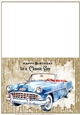 Classic car cut and fold card 9