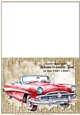Classic car cut and fold card 10