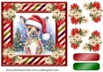 Christmas Kangaroo card front 5
