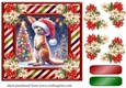 Christmas Kangaroo card front 9