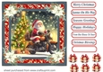 Santas on his way card front (motorbike) 4