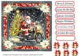 Santas on his way card front (motorbike) 11