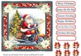 Santas on his way card front (motorbike) 12