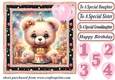 Age 1-5 Birthday teddy card front 5