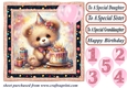 Age 1-5 Birthday teddy card front 6