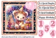 Age 1-5 Birthday teddy card front 8