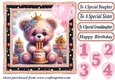 Age 1-5 Birthday teddy card front 11
