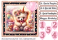 Age 1-5 Birthday teddy card front 12