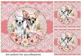 3 Floral Chihuahua card front/toppers 4