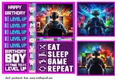 Boy Gamer card front 4