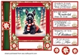 Holly and berries Christmas Scottish terrier card front 1