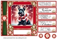Holly and berries Christmas Scottish terrier card front 2