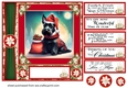 Holly and berries Christmas Scottish terrier card front 4