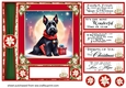 Holly and berries Christmas Scottish terrier card front 12