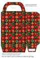 Red green and gold Christmas gift bag 2