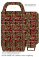 Red green and gold Christmas gift bag 4