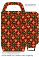 Red green and gold Christmas gift bag 5