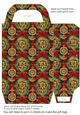 Red green and gold Christmas gift bag 7