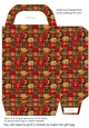 Red green and gold Christmas gift bag 8