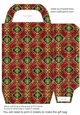 Red green and gold Christmas gift bag 9