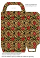 Red green and gold Christmas gift bag 10