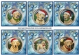 6 Christmas Labrador bauble toppers 3