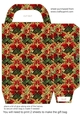 Red green and gold Christmas gift bag 13