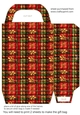 Red green and gold Christmas gift bag 14