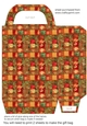 Red green and gold Christmas gift bag 19