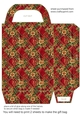 Red green and gold Christmas gift bag 20