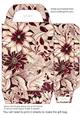 Burgundy and cream floral gift bag 3
