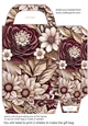 Burgundy and cream floral gift bag 4