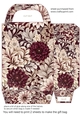 Burgundy and cream floral gift bag 7