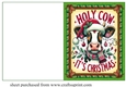 Holy cow its Christmas cut and fold card 6