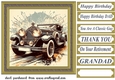 Framed vintage car card front 2
