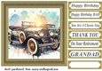 Framed vintage car card front 6
