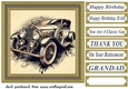 Framed vintage car card front 10