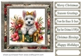 Christmas present pup card front 2