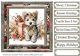 Christmas present pup card front 3