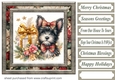 Christmas present pup card front 4