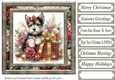 Christmas present pup card front 5