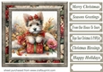 Christmas present pup card front 9