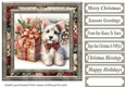 Christmas present pup card front 11