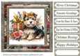 Christmas present pup card front 12