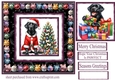 Bauble framed Christmas Labrador card front 2